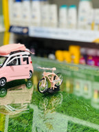 Japanese-Inspired Pink Girl Car Set