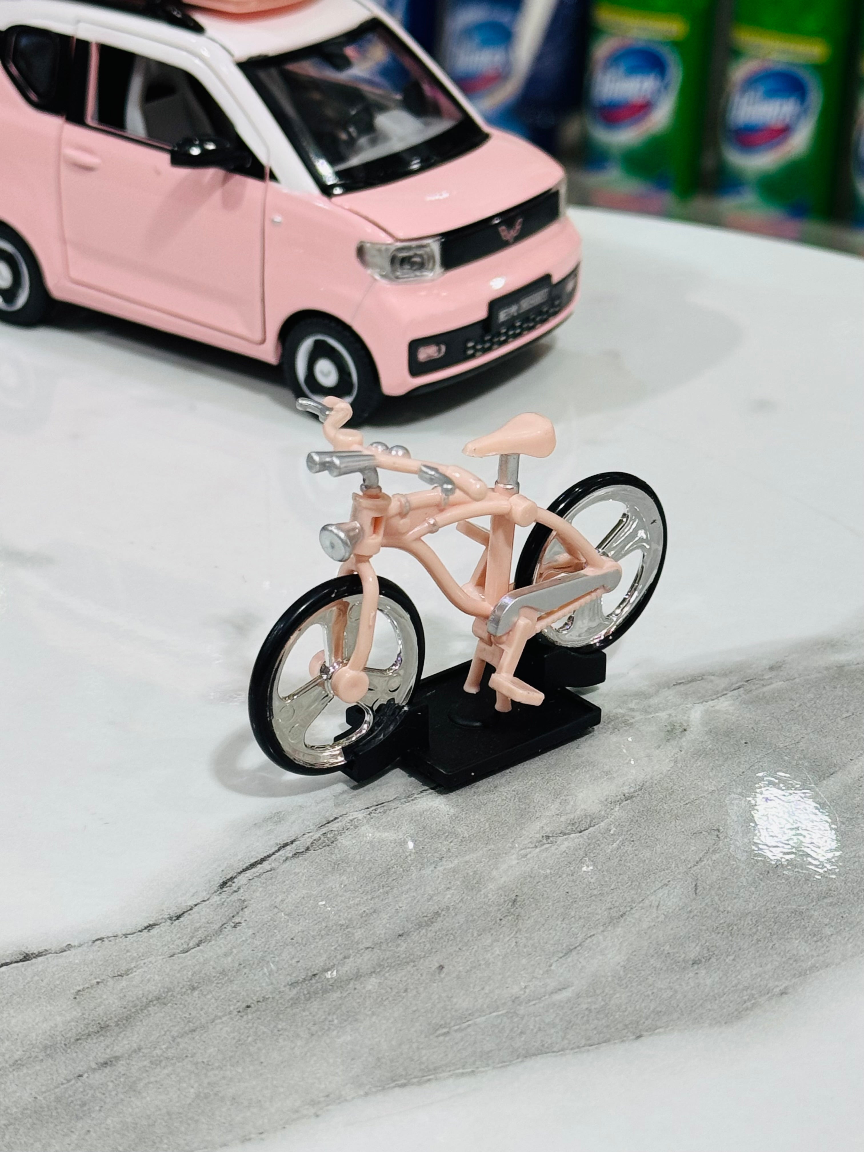 Japanese-Inspired Pink Girl Car Set