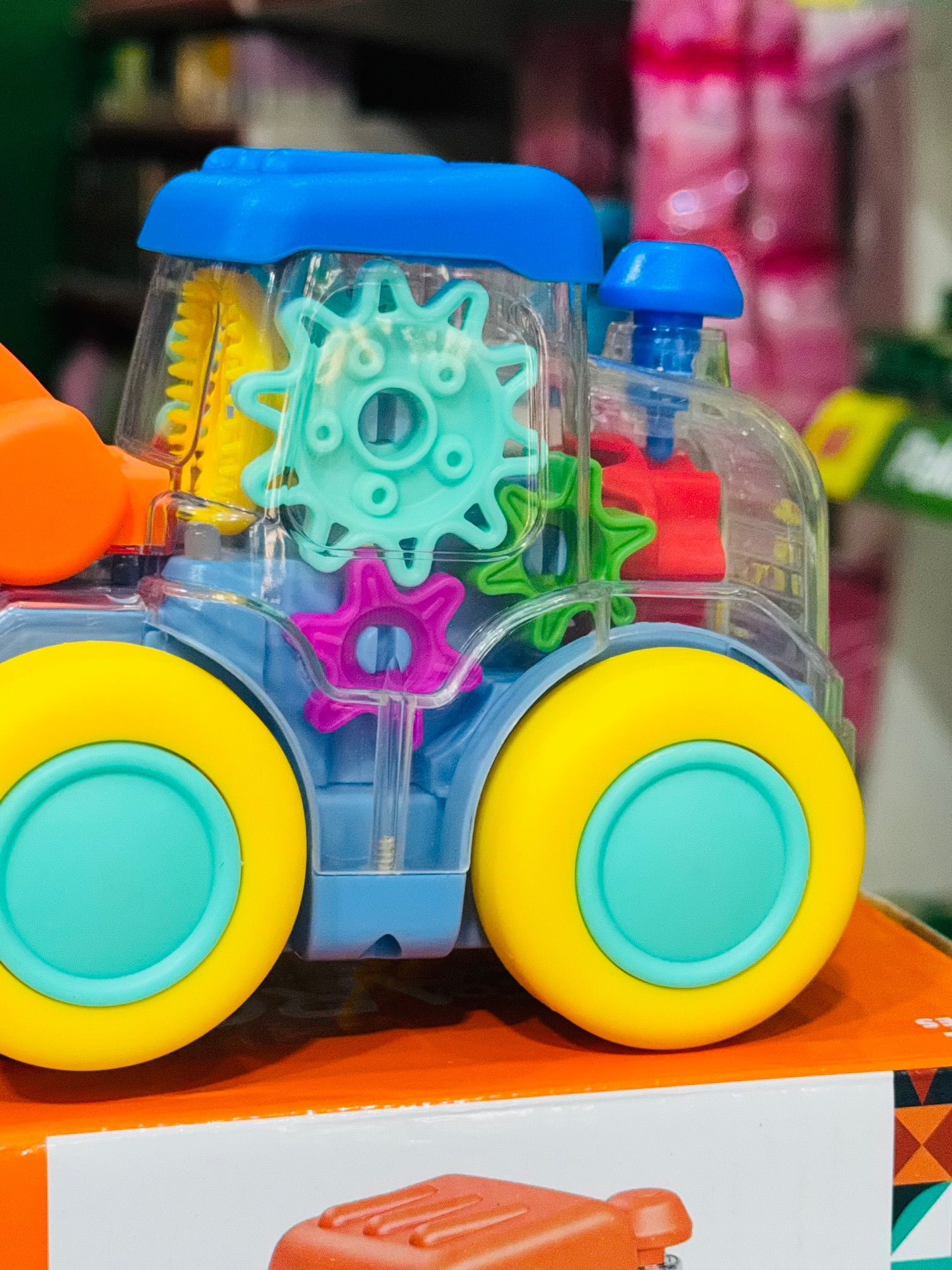 Transparent Gear Excavation Truck