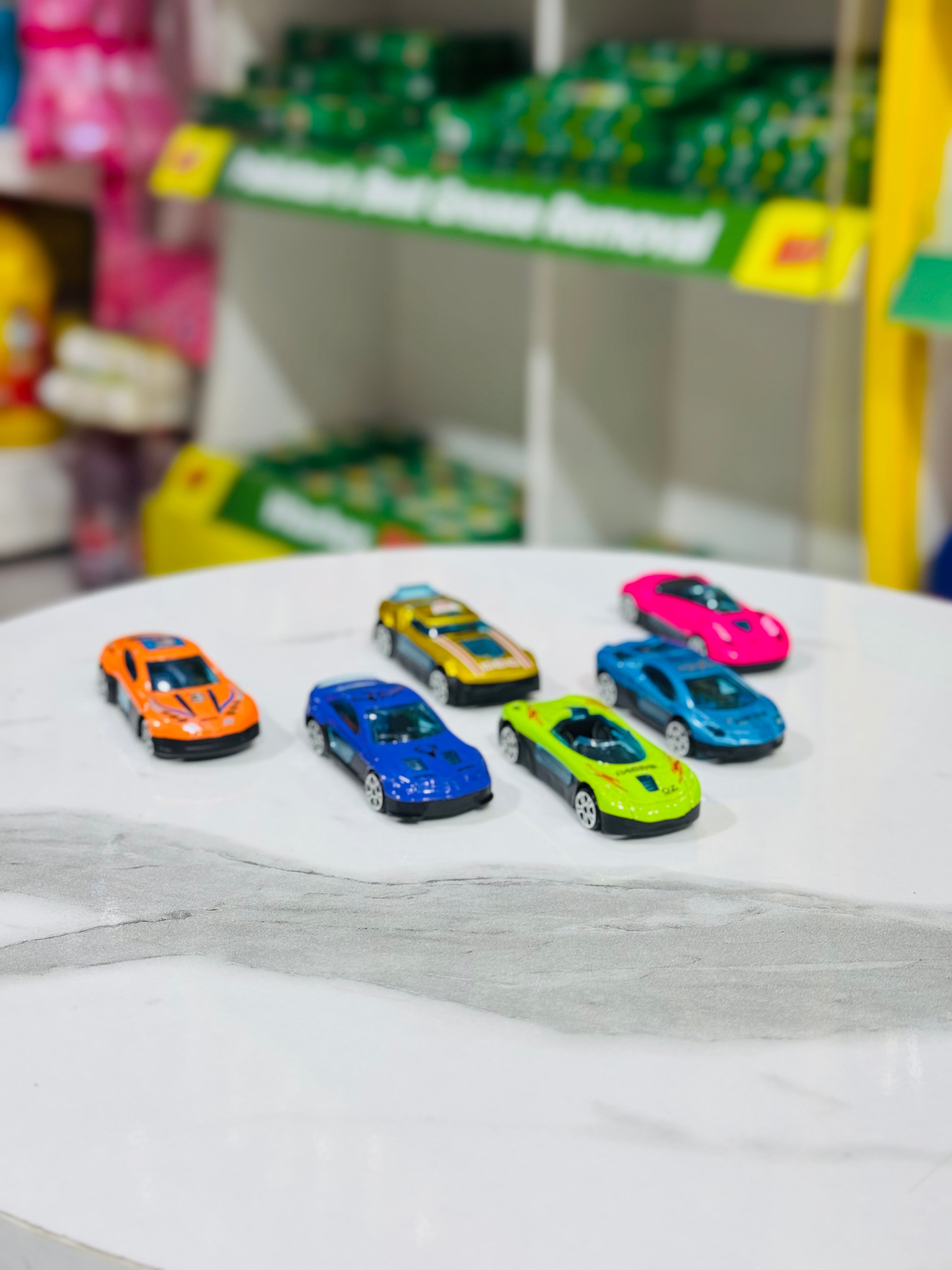 Set of 6 Miniature Alloy Cars