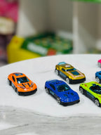 Set of 6 Miniature Alloy Cars