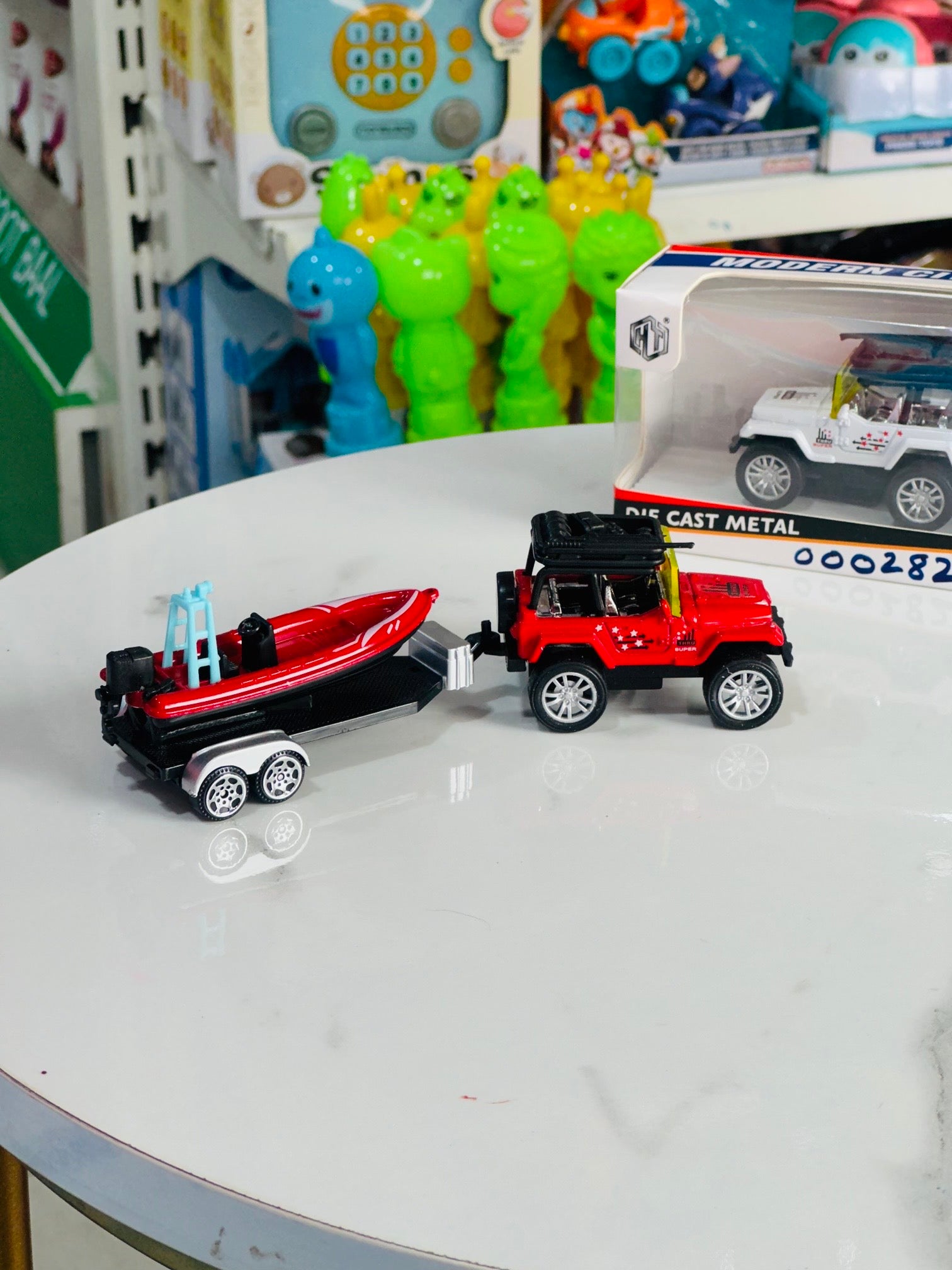 Modern City Truck & Trailer Toy Set